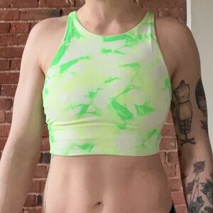 Lululemon Athletica Neon Green Strappy Sports Bra
